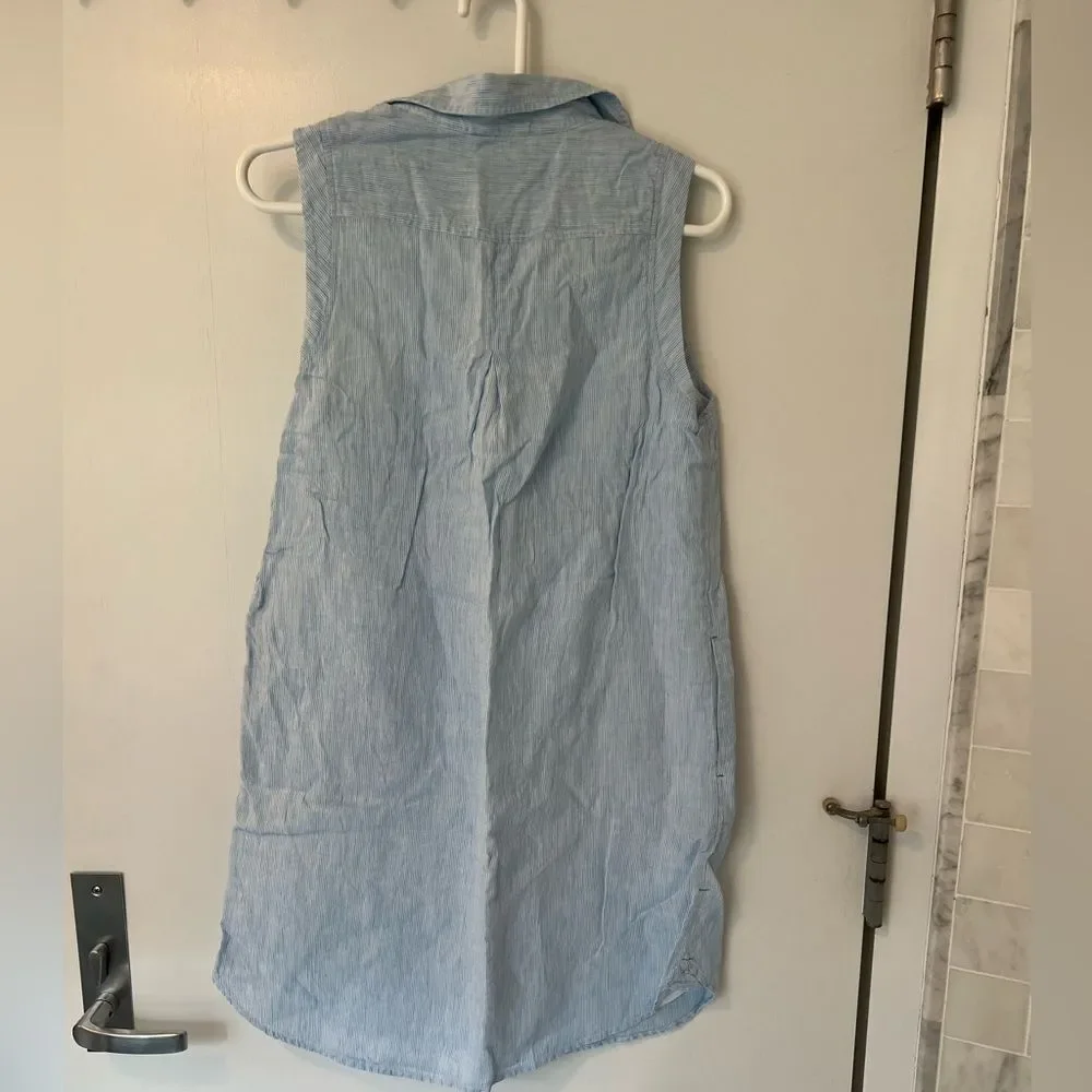 Vineyard Vines striped sleeves linen dress - Picture 2 of 4